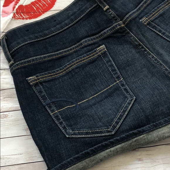 American Eagle High Waisted Shortie Denim Shorts - Picture 6 of 15